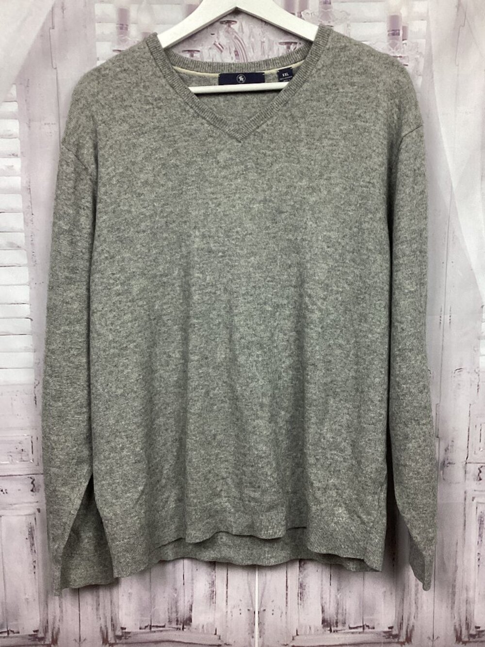Hart Schaffner Marx 100% Cashmere Gray Sweater XXL